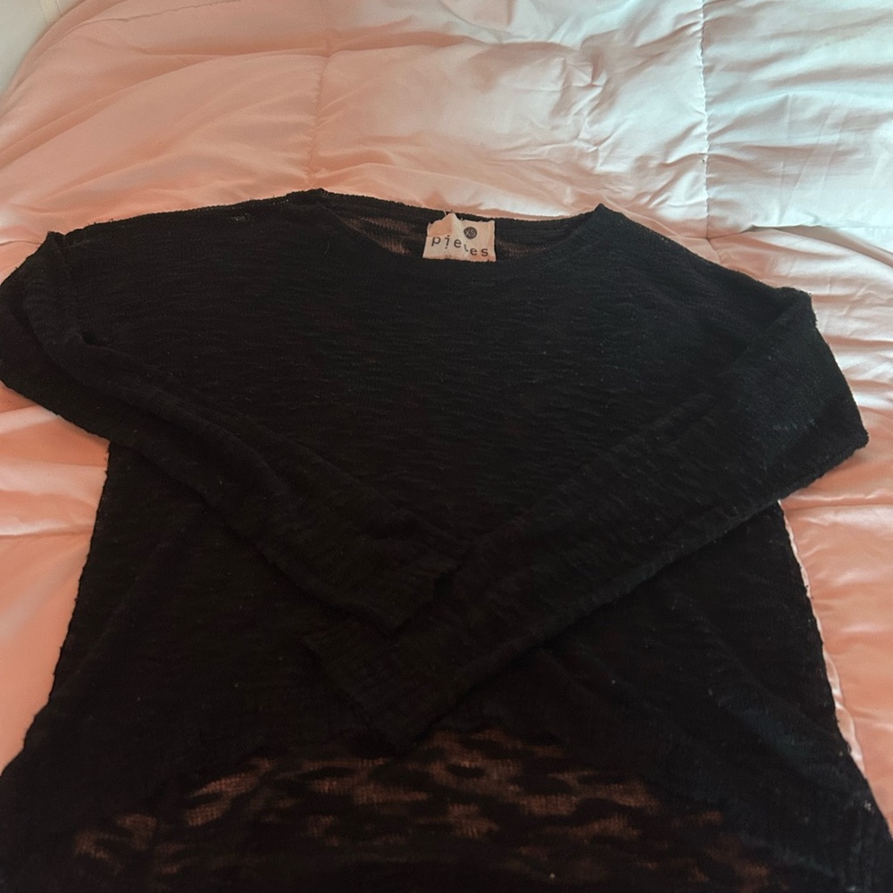 Kensie Black Knit Sweater